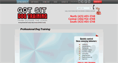 Desktop Screenshot of gotsitdogtraining.com