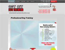 Tablet Screenshot of gotsitdogtraining.com